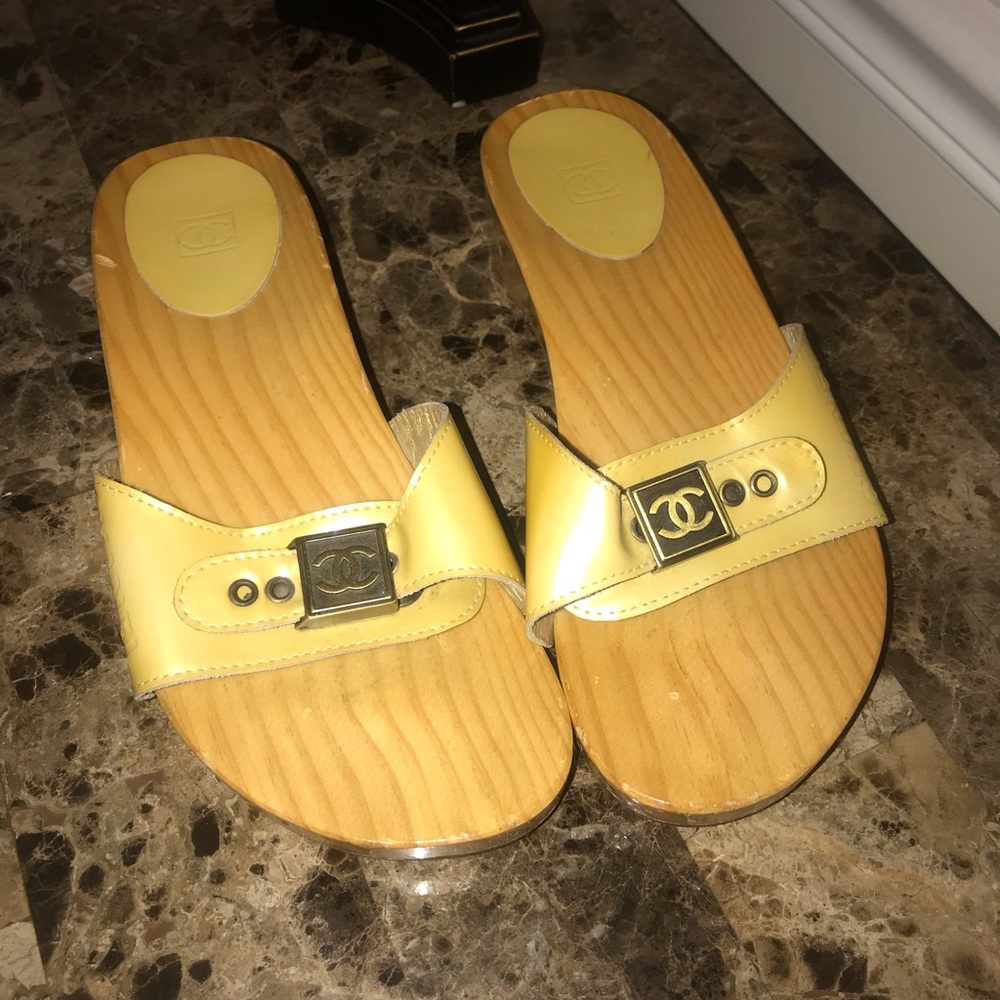 Chanel platform sandals